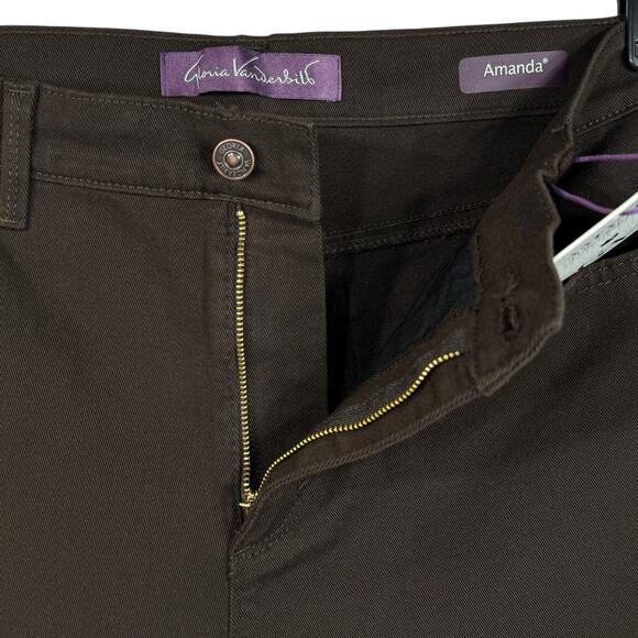 Gloria Vanderbilt SZ 12 Amanda Jeans Slimming Tapered Stretch Hi-Rise Pocket New - Picture 4 of 13
